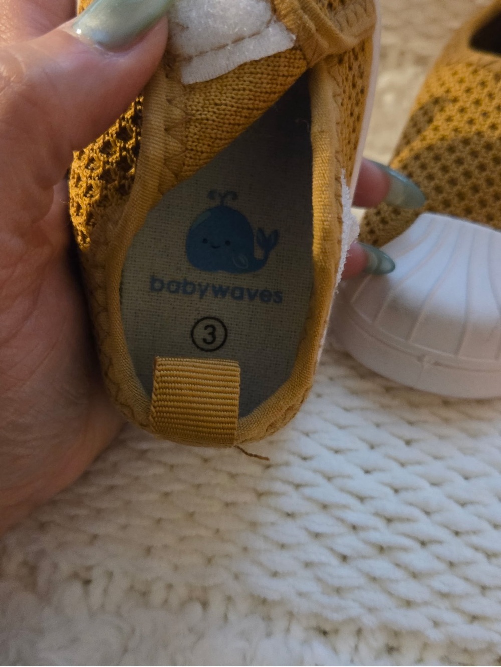 Kids Mesh Slip-On Shoes in Mustard